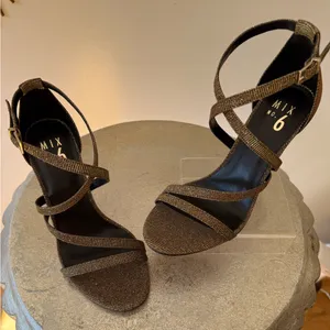 Mix No. 6 - Gold Shimmer Strappy Heels thumbnail 2