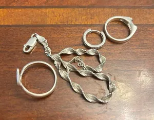 11.18g h51 jewlery scrap fix bracket ring earring thumbnail 1