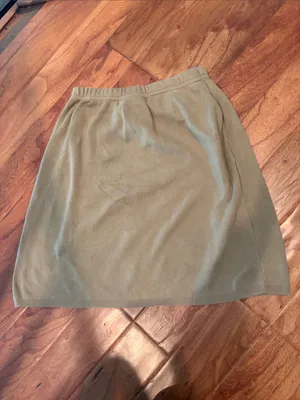 525 America 100% Cotton Tan Midi Skirt Size Small thumbnail 5