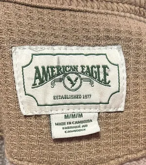 American Eagle Brown Oversized Graphic Crewneck Sweatshirt thumbnail 2