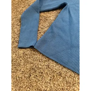 Banana Republic Womens Serenity Blue Ribbed Crewneck Pullover‎ Sweater S thumbnail 4
