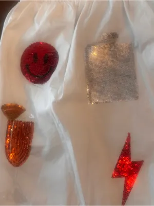 QUEEN OF‎ SPARKLES Embellished Sequin Tailgate Shorts thumbnail 4