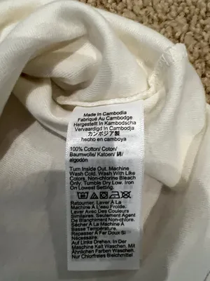 J. Crew Cream Long Sleeve Crewneck Top with Gold Shoulder Buttons thumbnail 5