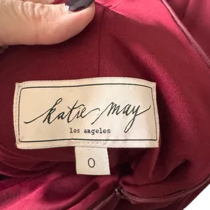 Katie May - Mary Kate Gown in Bordeaux Strapless Backless Formal Dress Sz 0 thumbnail 9