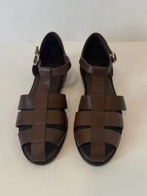 Pilcro Maris Fisherman Sandals in Brown Leather thumbnail 4
