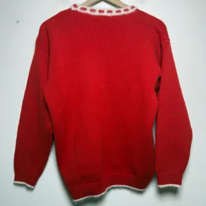 VTG 80s Karen Scott Women Angora Sweater S Red Dalmatian Dog Holiday Christmas thumbnail 7