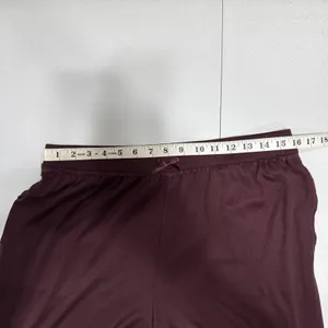 Lands' End Women's Pointelle Sleep Pajama Pants Wide Leg Size M (10-12) Burgundy thumbnail 7