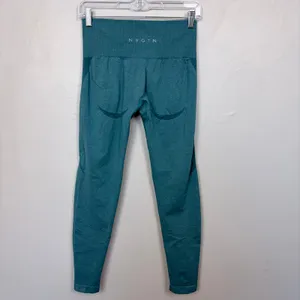 NVGTN Teal Contour Seamless Leggings Athleisure Gym High Waist Size Medium‎ thumbnail 6