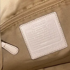 Coach Cream Signature Monogram Crossbody/ Shoulder Bag thumbnail 15