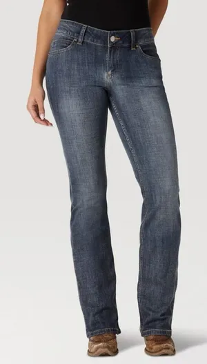 Wrangler Blue Boot Cut Jeans Classic Style Sz 7X32 thumbnail 1