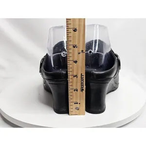 Ariat Leather Wedges Mules Slip On Womens 8.5 B Black‎ Braided Leather Western thumbnail 6