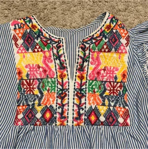 Multicolor Blouse Blue Size XS thumbnail 3