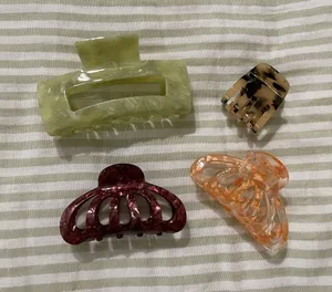 Aerie AE Hair Claw Clips Acrylic Medium and Small Sizes Bundle Variety Pack thumbnail 1
