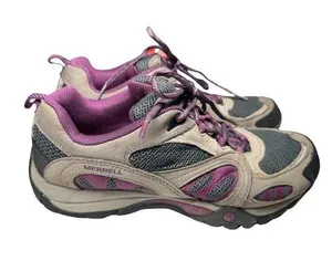 Merrell performance wear select grip Women's castle rock purple gray hiking shoe thumbnail 1