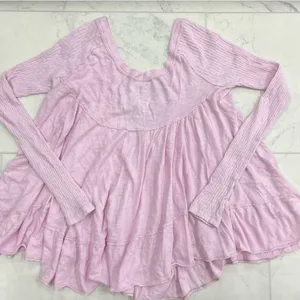 Free People Sundae Tee in Frost Lavender XS thumbnail 1