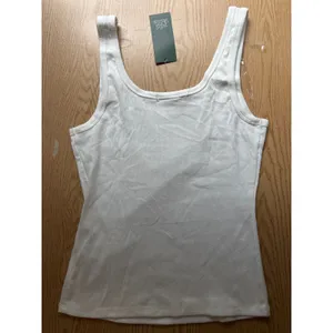 New Women's Wild Fable *Maui* Ribbed Tank Top Stretchy White Size Medium thumbnail 4
