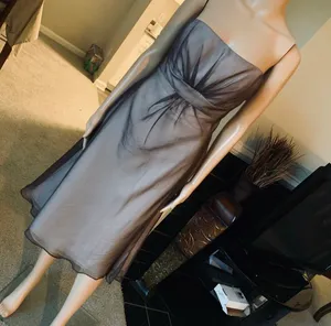 Mori lee  lined  midi dress thumbnail 3