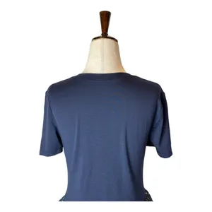 Kate Spade‎ New York Broome Street Tee Women XXS Blue Night Sky Ruffled Peplum thumbnail 5