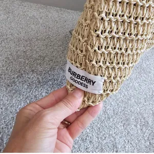 Burberry goddess straw tote bag  thumbnail 6