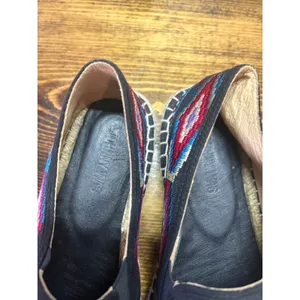 Johnny Was‎ Black Floral Embroidered Espadrilles Size 38 (Size 7.5) thumbnail 9