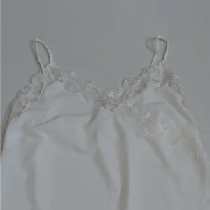 90s Revival Y2K Cami Babydoll Top Sz Small White Coquette Fairycore Tank entro thumbnail 6