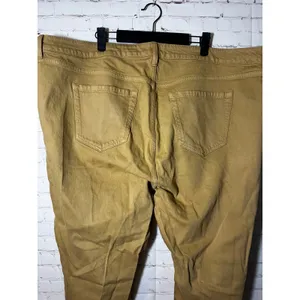 Torrid Womens Khaki‎ Button Fly Raw Hem Crop Utility Pants Ochre Plus Size 22T thumbnail 4