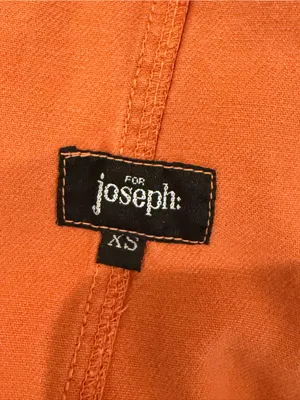 For Joseph XS Orange Overall Maxi Dress Pinafore Jumper Vintage Style Made USA thumbnail 7