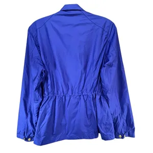 Peter Millar Mariana Rain Jacket S Purple Zip Snap Cinch Waist Utility Travel thumbnail 7