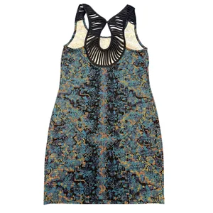 Free People Tapestry Digital Damsel Bodycon Mini Dress Women’s Size S Neon Glow thumbnail 5