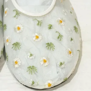 Anthropologie x‎ Jeffrey Campbell Floral Mesh Ballet Flats Size 7 NEW thumbnail 3