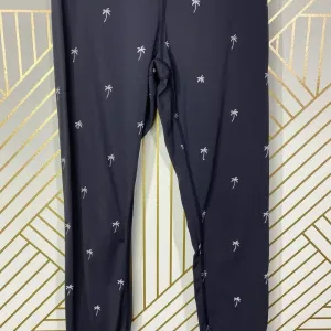 Alala Base Tight Leggings Palm Tree‎ Print Embroidered Stretch Black Size XS thumbnail 4