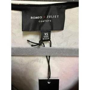 Romeo‎ + Juliet Couture Floral Bodycon Mini Dress Black V Neck XS NEW nWT thumbnail 5