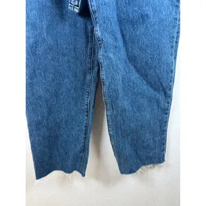 Abercrombie & Fitch Mom Jean Womens 26/2R‎ Blue Paperbag Waist Belted Straight thumbnail 13