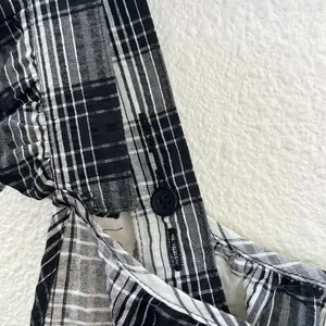 BB Dakota by Steve Madden Black and White Plaid Maxi Dress, M thumbnail 7