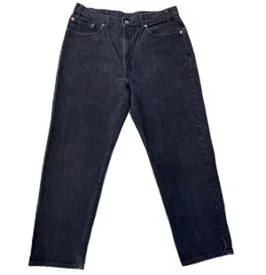 Levi's 550 Black Relaxed Fit Jeans Pants thumbnail 1