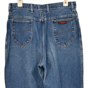 Vintage Wrangler Blue Jeans Straight Leg Size 16 Misses thumbnail 9