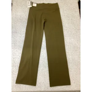 CALIA Womens Essential High-Rise Straight Leg Pant Dark‎ Khaki Olive Large NWT thumbnail 3