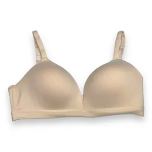Anne Klein Womens Bra Sz 34C Peach Wirefree No‎ Wire T-Shirt Solid Tee Shirt thumbnail 2