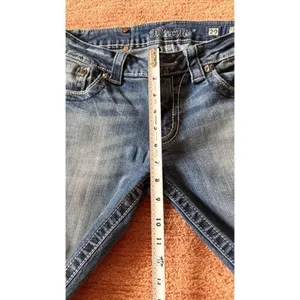 Miss Me Bootcut Jeans Size 29 Medium Wash Embroidered Back Pockets thumbnail 9