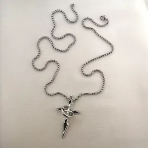 Cross Pendant Necklace for Men Women Streetwear Punk Hip Hop Unisex Style thumbnail 5