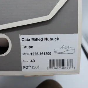 Dansko Caia Milled Nubuck Taupe Leather Wedge Clog Mules Womens 40 1225-161200 thumbnail 8
