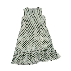 Handmade Green‎ Polka Dot Peter Pan Collar Sleeveless Mini Dress Cottagecore thumbnail 3