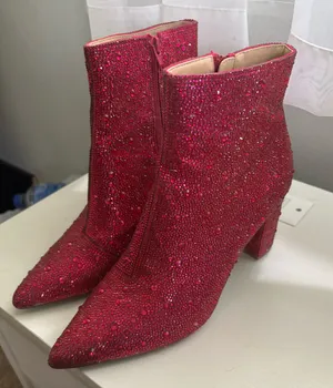 Betsey Johnson Booties Rhinestone thumbnail 4