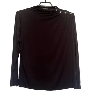 Lane Bryant Rhinestone Womens Top Sz 18/20 Glam Party Workwear Witchy Mockneck thumbnail 1