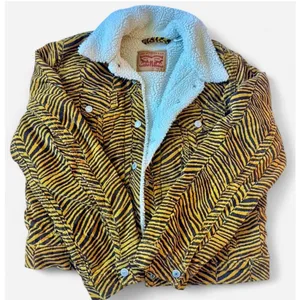 Levi Strauss & Co. Corduroy Sherpa Lined Tiger Stripe Trucker Jacket thumbnail 1