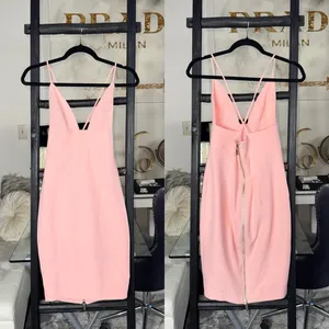 House Of CB Loren Blush Pink Bralette Midi Bodycon Dress Womens Small EUC thumbnail 2