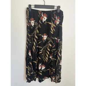 Vtg California Krush LG Long Floral Flowy Skirt Stretchy Waist Hawaii Vacation thumbnail 3