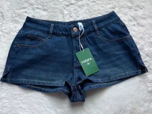 Halara Denim Shorts Dark Wash Blue High Rise Stretch XS Regular 02841421 NWT‎ thumbnail 1