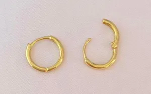 Small Hoop Earrings,10mm Gold Hoop Earrings thumbnail 3