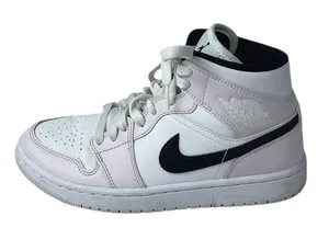 Nike Air Jordan 1 Mid Pink White Lace Up High Top Athletic Sneakers Shoes Sz 7.5 thumbnail 1